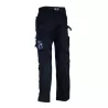 Pantalon de travail multi-poches déperlant en polyester et coton, 280 g/m²