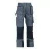 Pantalon de travail multi-poches déperlant en polyester et coton, 280 g/m²