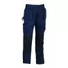 Pantalon de travail multi-poches déperlant en polyester et coton, 280 g/m²