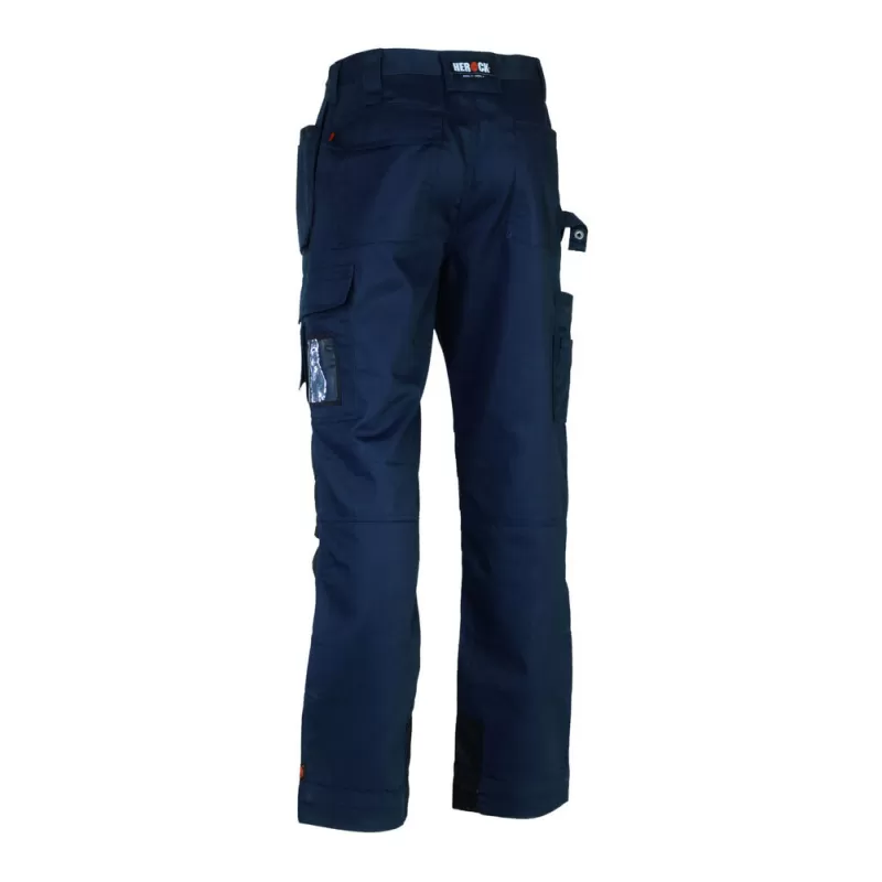 Pantalon de travail multi-poches déperlant en polyester et coton, 280 g/m²