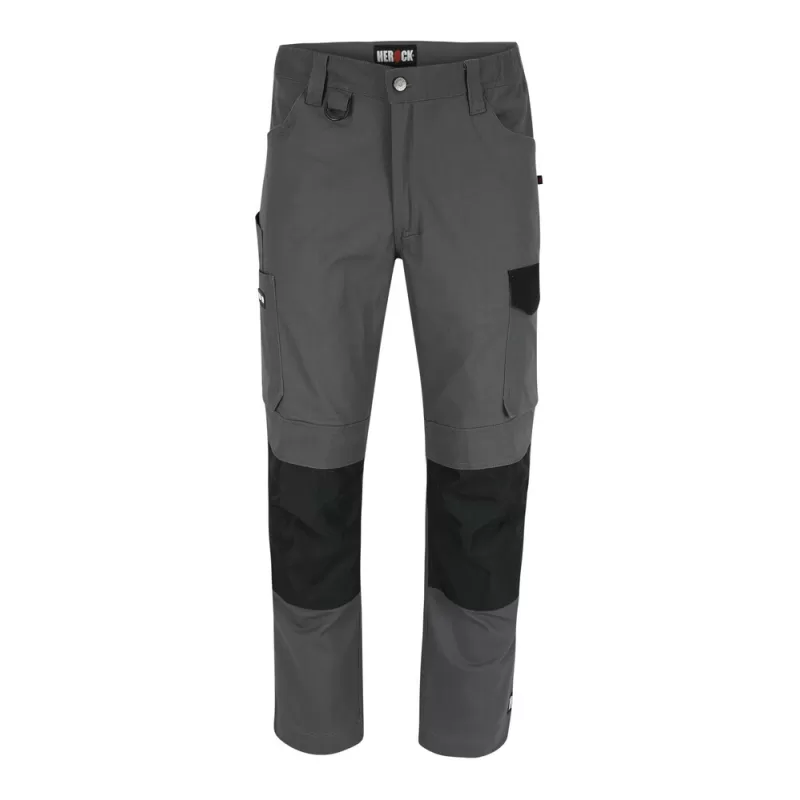 Pantalon de travail multi-poches extensible en coton, 275 g/m²