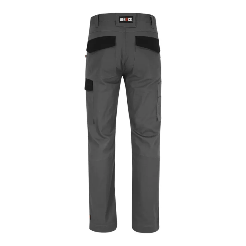 Pantalon de travail multi-poches extensible en coton, 275 g/m²