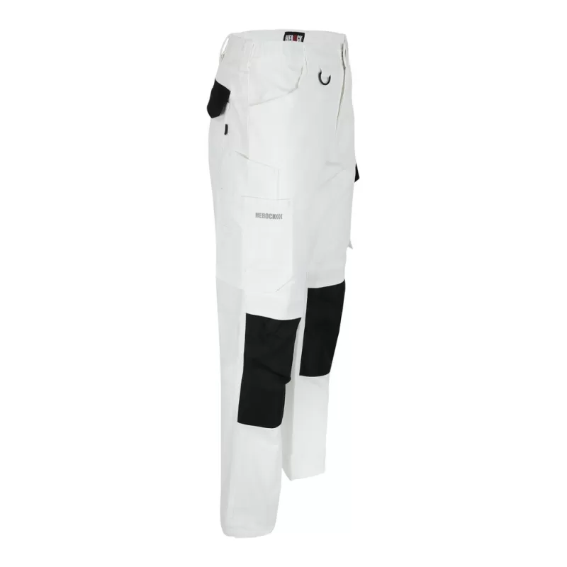 Pantalon de travail multi-poches extensible en coton, 275 g/m²