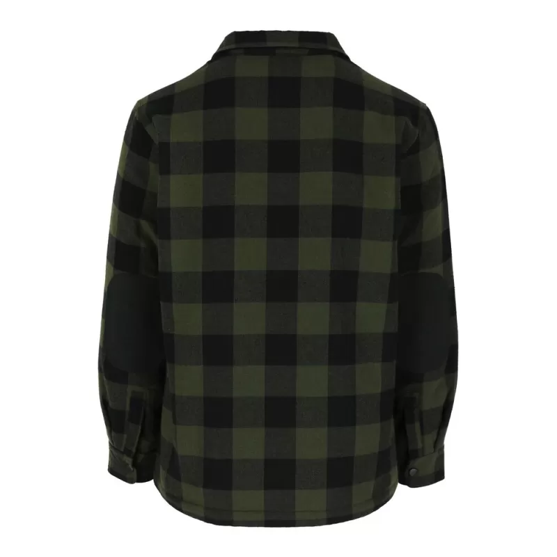 Chemise en flanelle, fermeture bouton-pression, poches multiples, 300 g/m²