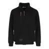 Sweat zippé déperlant doublure Sherpa, fermeture grand zip, poche poitrine, 600 g/m²