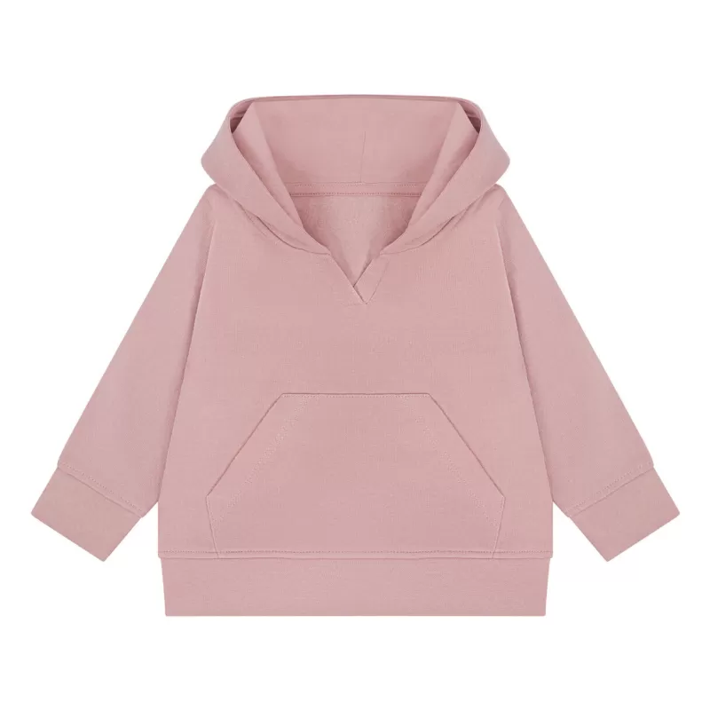 Sweat hoodie bébé à capuche en coton régénéré et polyester recyclé, 260 g/m²