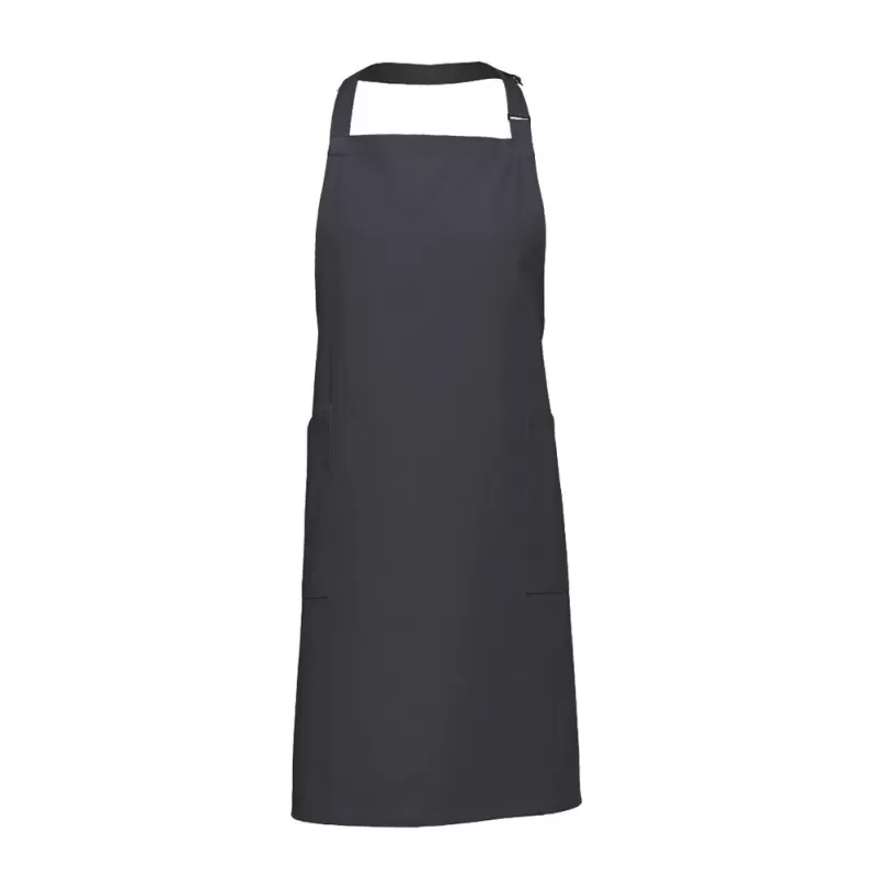 Tablier long 2 poches sur les côtés en coton