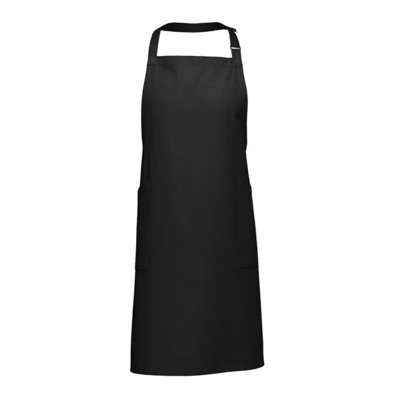 Tablier long 2 poches sur les côtés en coton
