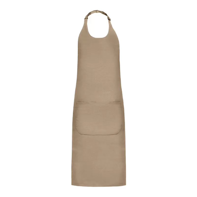 Tablier à bavette en coton avec grande poche, 280 g/m²