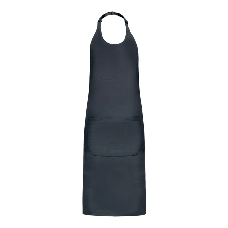 Tablier à bavette en coton avec grande poche, 280 g/m²