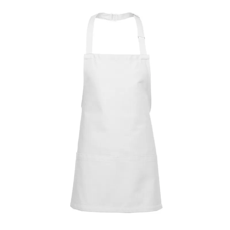 Tablier buste court en coton, 2 poches, 280 g/m²