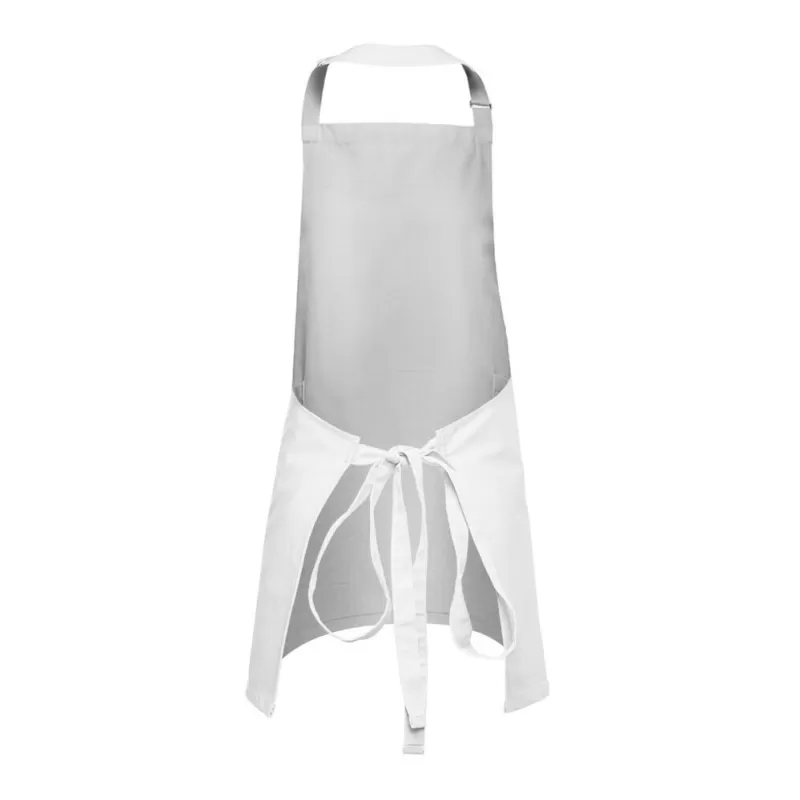 Tablier buste court en coton, 2 poches, 280 g/m²