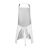Tablier buste court en coton, 2 poches, 280 g/m²