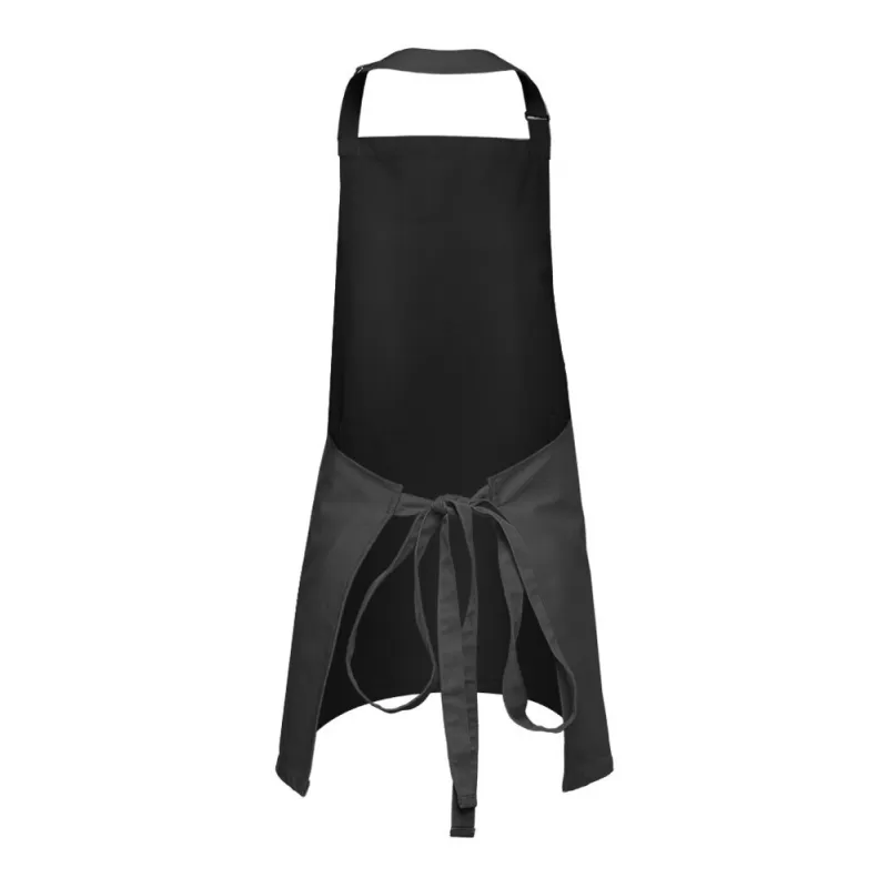 Tablier buste court en coton, 2 poches, 280 g/m²