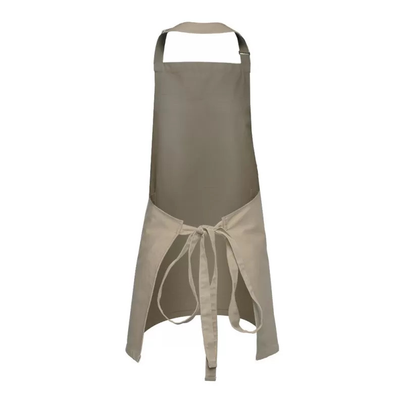 Tablier buste court en coton, 2 poches, 280 g/m²