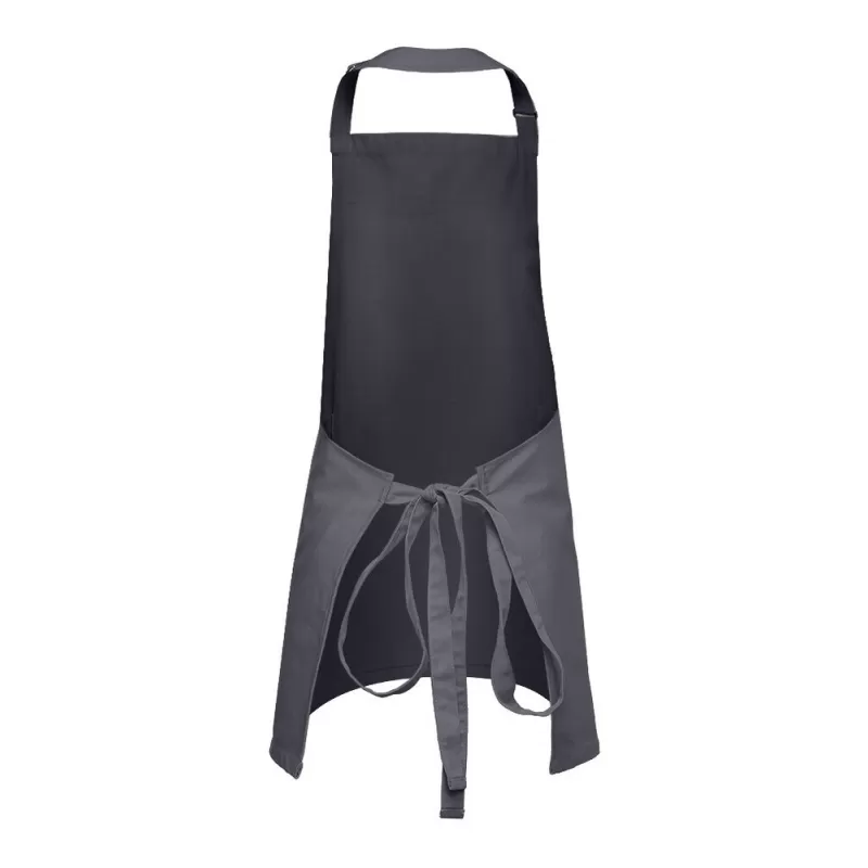 Tablier buste court en coton, 2 poches, 280 g/m²