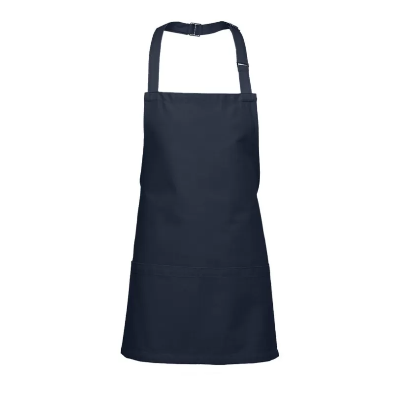 Tablier buste court en coton, 2 poches, 280 g/m²