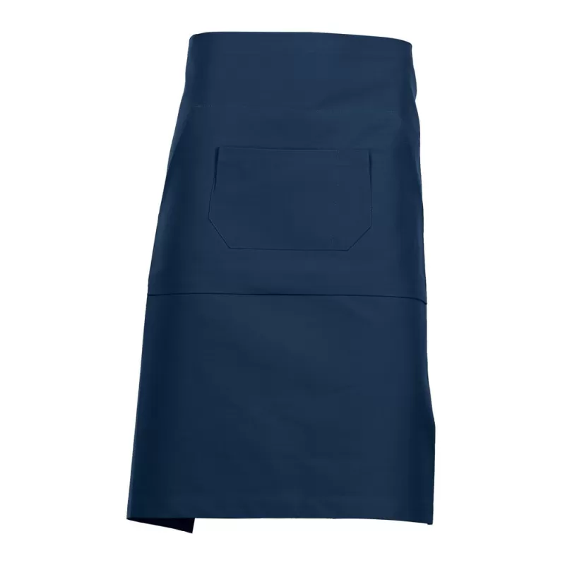 Tablier de barman mi-long en coton, multipoches, 280 g/m²