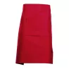 Tablier de barman mi-long en coton, multipoches, 280 g/m²