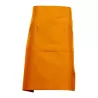Tablier de barman mi-long en coton, multipoches, 280 g/m²