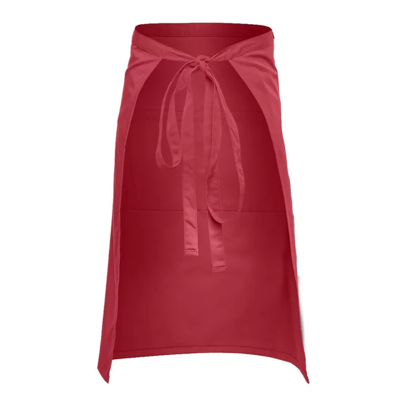 Tablier barman long en coton, 3 poches, 280 g/m²