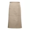 Tablier barman long en coton, 3 poches, 280 g/m²