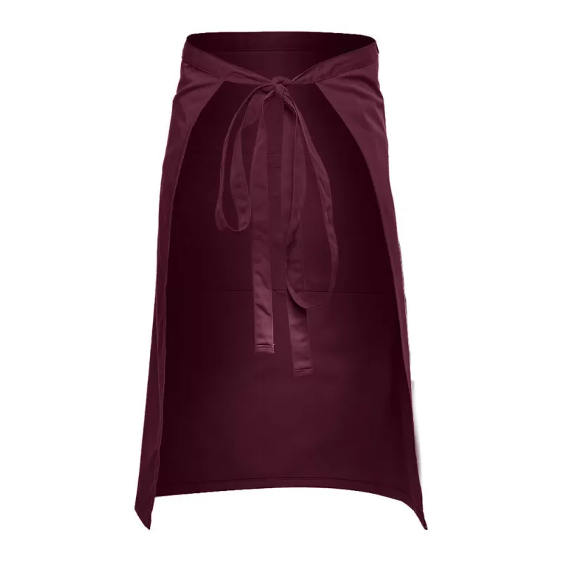Tablier barman long en coton, 3 poches, 280 g/m²