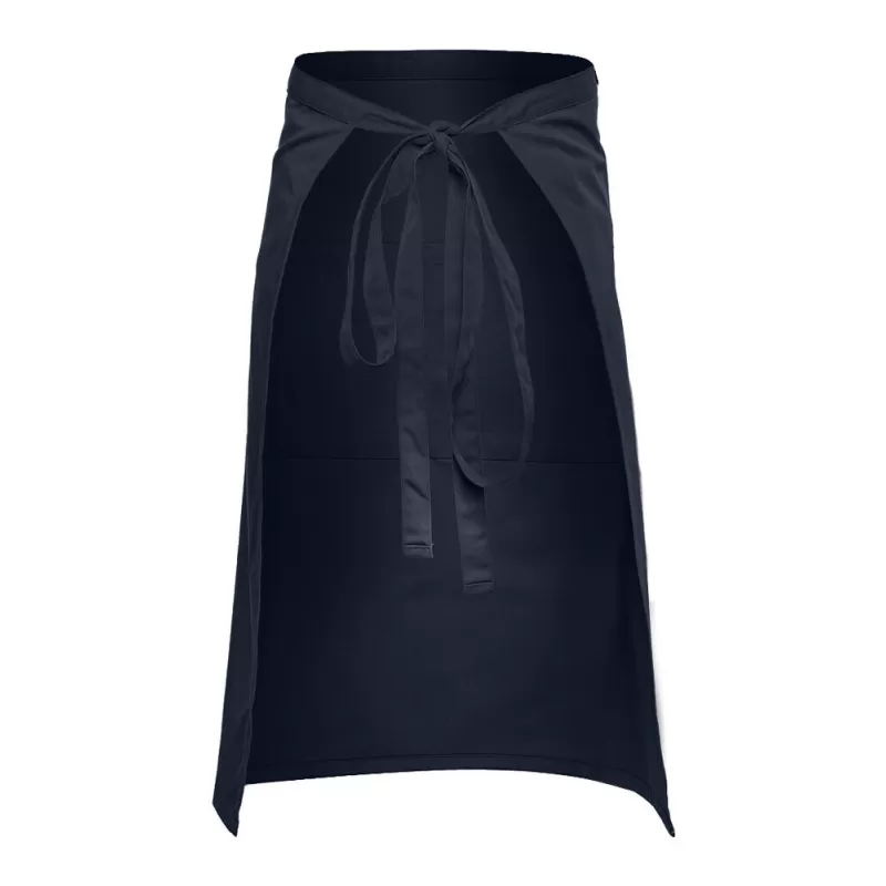 Tablier barman long en coton, 3 poches, 280 g/m²