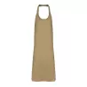 Tablier à bavette sans poches en polycoton ajustable, 240 g/m²
