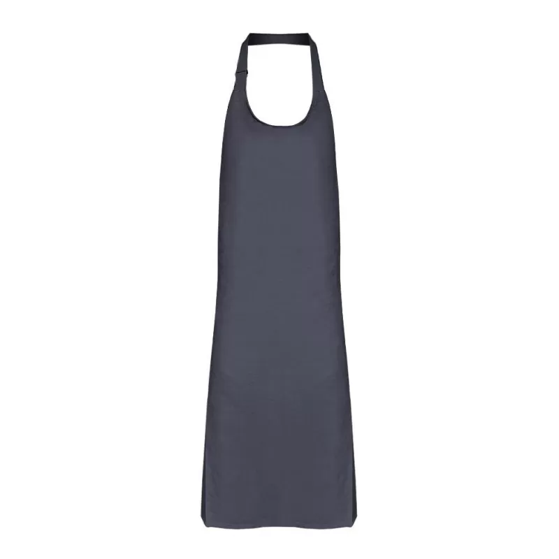 Tablier à bavette sans poches en polycoton ajustable, 240 g/m²
