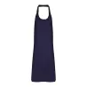 Tablier à bavette sans poches en polycoton ajustable, 240 g/m²