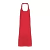 Tablier à bavette sans poches en polycoton ajustable, 240 g/m²