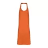 Tablier à bavette sans poches en polycoton ajustable, 240 g/m²