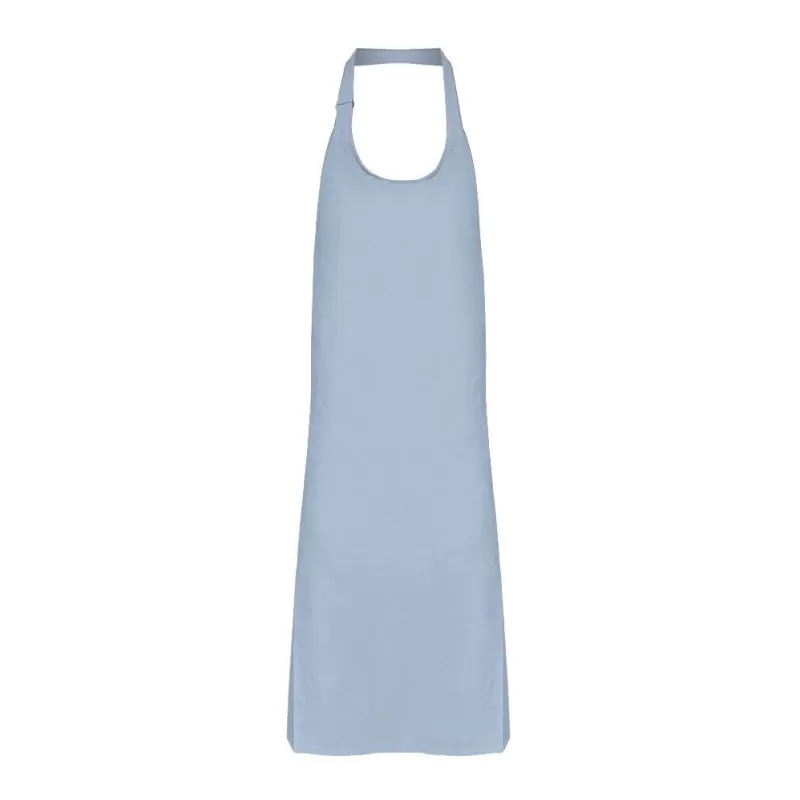 Tablier à bavette sans poches en polycoton ajustable, 240 g/m²