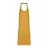 Tablier à bavette sans poches en polycoton ajustable, 240 g/m²