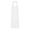 Tablier à bavette sans poches en polycoton ajustable, 240 g/m²