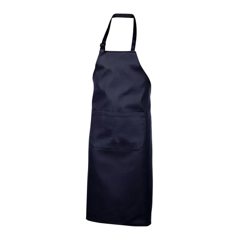 Tablier à bavette polycoton avec grande poche, ajustable, 240 g/m²