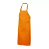 Tablier à bavette polycoton avec grande poche, ajustable, 240 g/m²