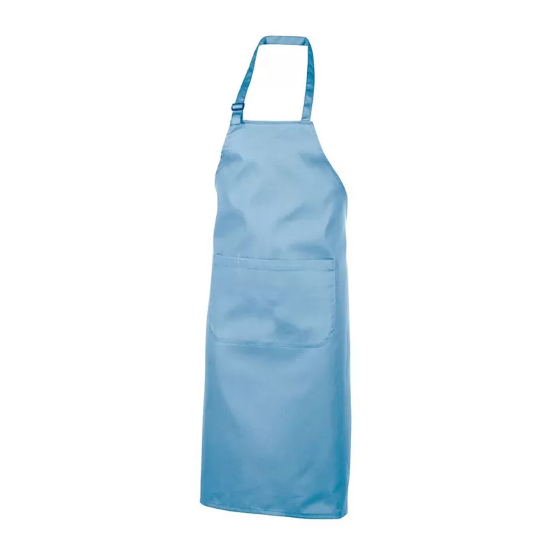 Tablier à bavette polycoton avec grande poche, ajustable, 240 g/m²