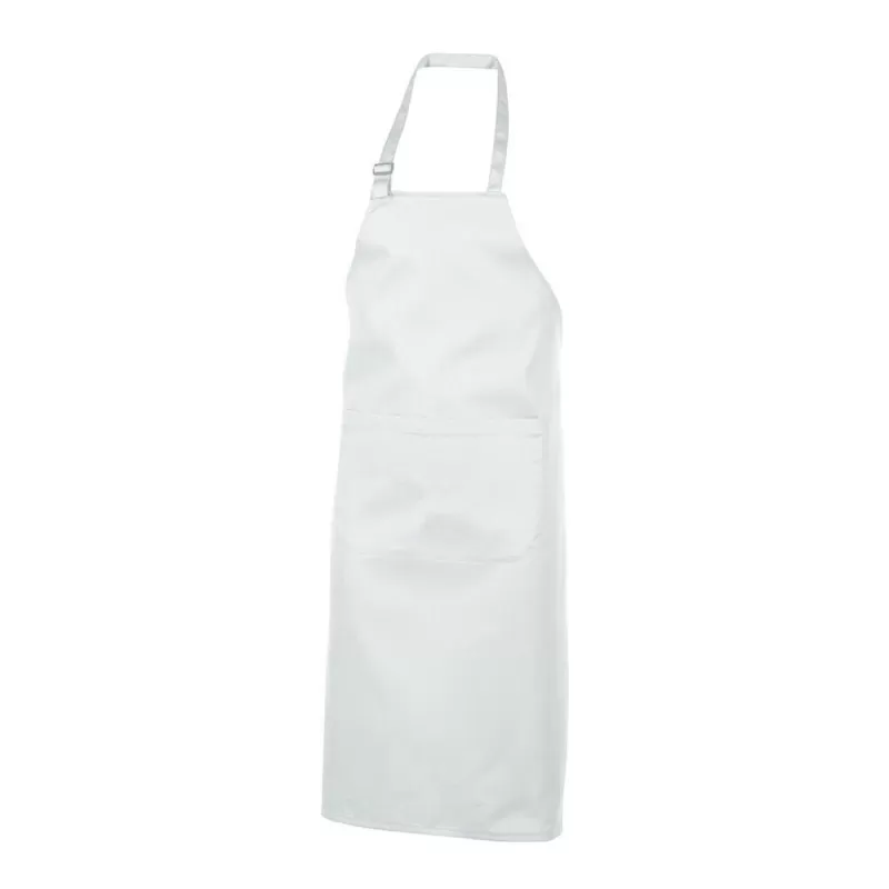 Tablier à bavette polycoton avec grande poche, ajustable, 240 g/m²