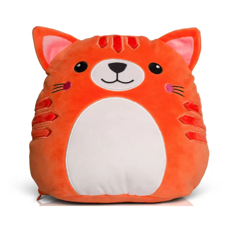 Peluche chat, nez et yeux cousus, pour bébé, conforme à la  norme EN71