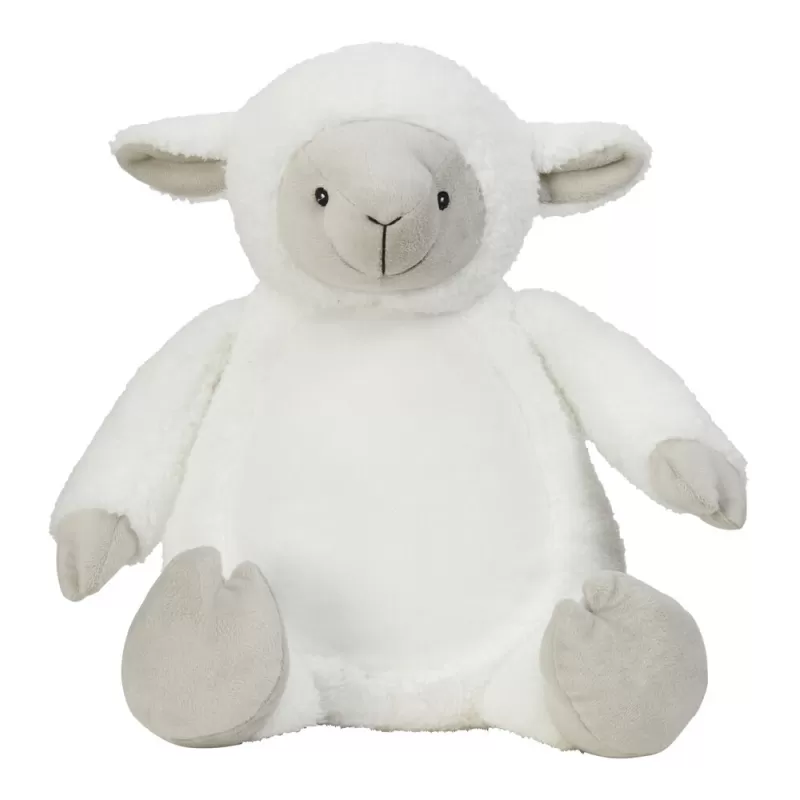 Peluche agneau sublimable pour bébé, conforme à la norme EN71