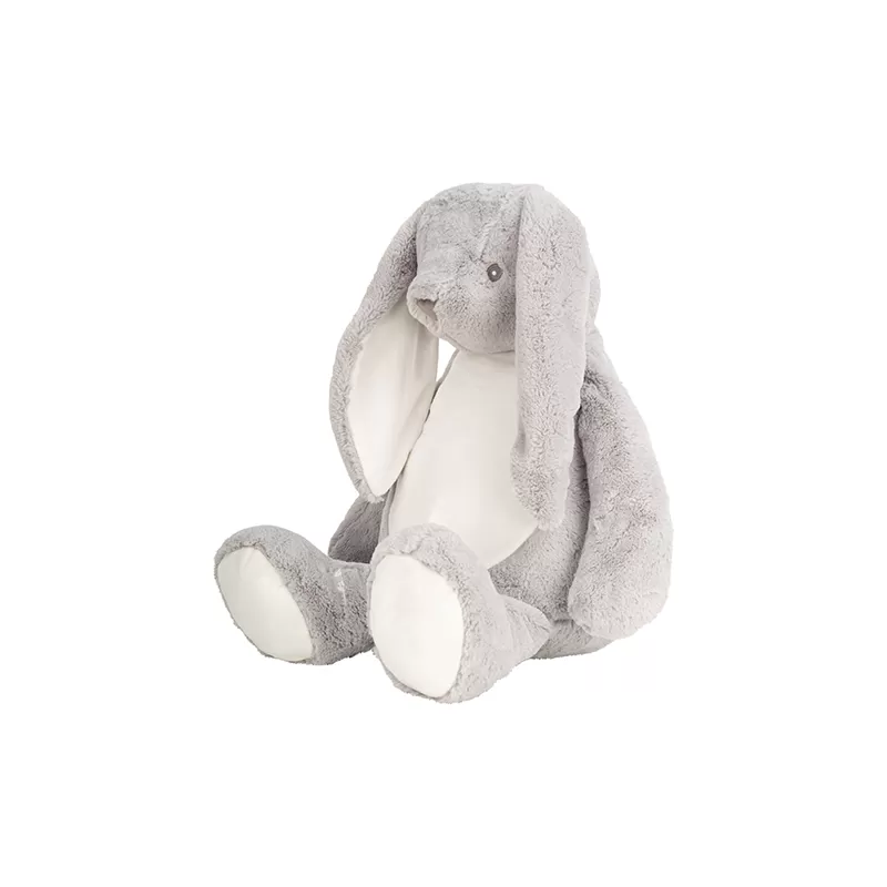 Peluche Lapin grande taille yeux cousus pour bébé, conforme  à la norme EN71