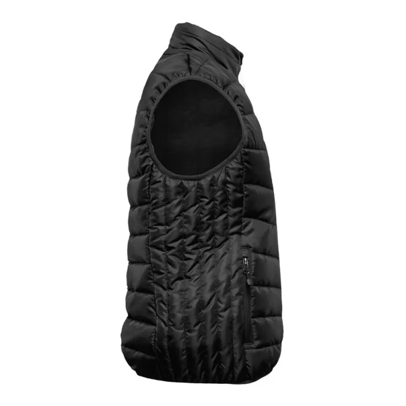 Bodywarmer homme en polyester recyclé, fermeture zippée, poches latérales, 160 g/m²