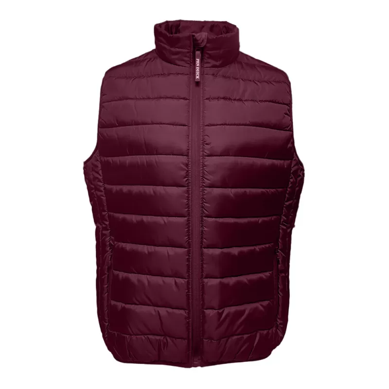 Bodywarmer homme en polyester recyclé, fermeture zippée, poches latérales, 160 g/m²