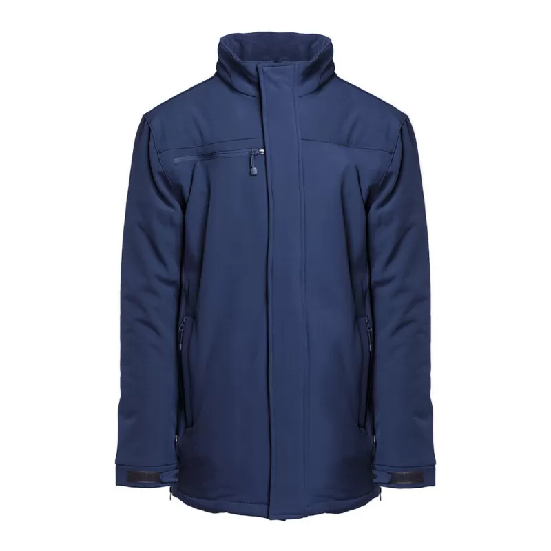 Parka softshell homme 3 couches matelassées, coupe ajustée, 110 g/m²