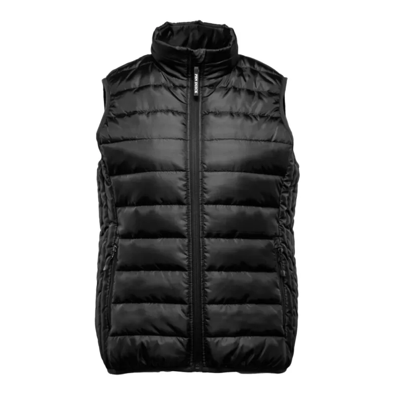 Bodywarmer femme en polyester recyclé, fermeture zippée, poches latérales, 160 g/m²