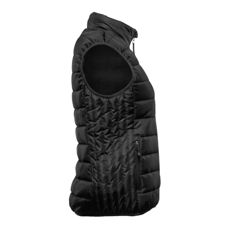 Bodywarmer femme en polyester recyclé, fermeture zippée, poches latérales, 160 g/m²