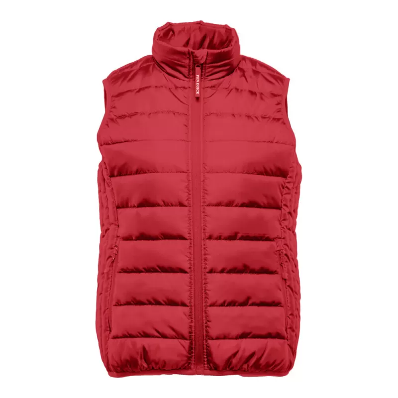 Bodywarmer femme en polyester recyclé, fermeture zippée, poches latérales, 160 g/m²