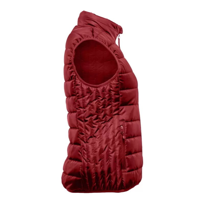 Bodywarmer femme en polyester recyclé, fermeture zippée, poches latérales, 160 g/m²